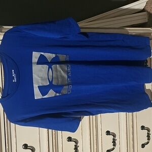 Under Armour Blue T-Shirt with Silver Logo